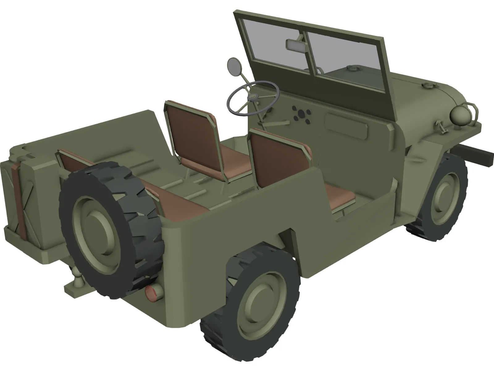 Jeep Willys 3D Model