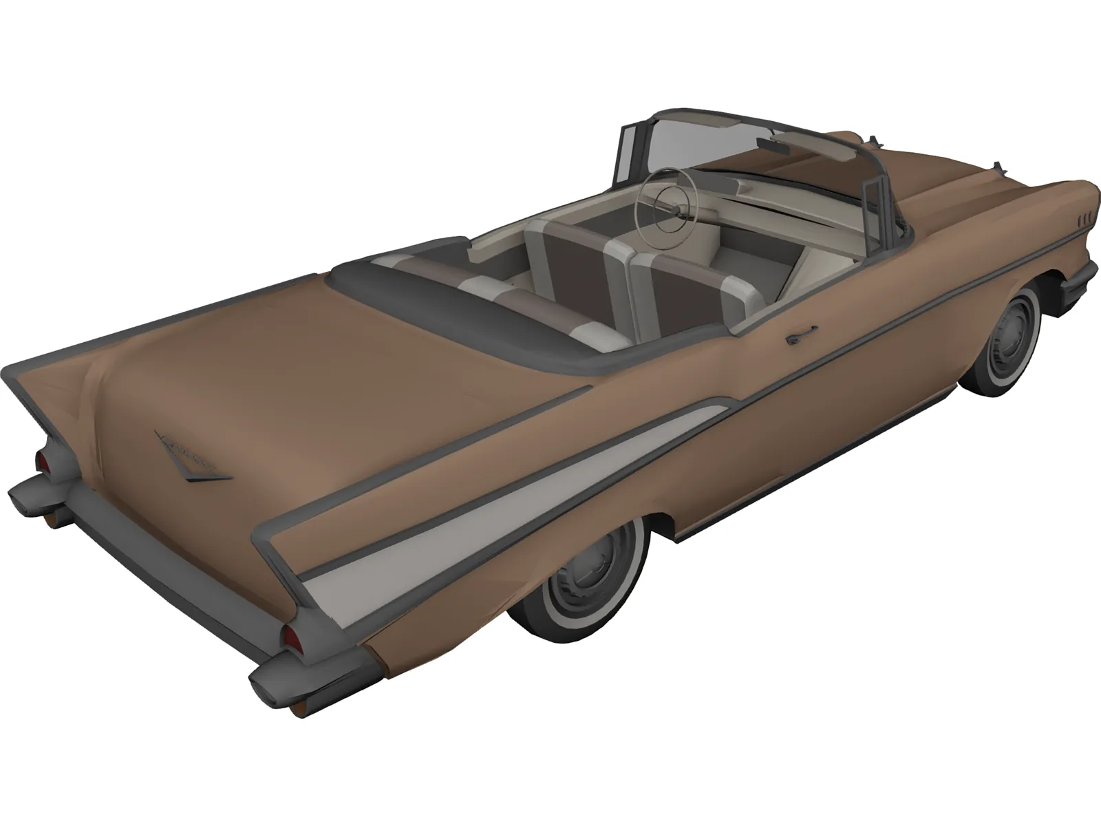 Chevrolet BelAir Convertible (1957) 3D Model