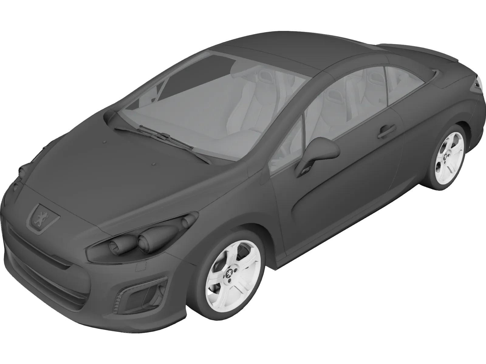 Peugeot 308 CC (2012) 3D Model