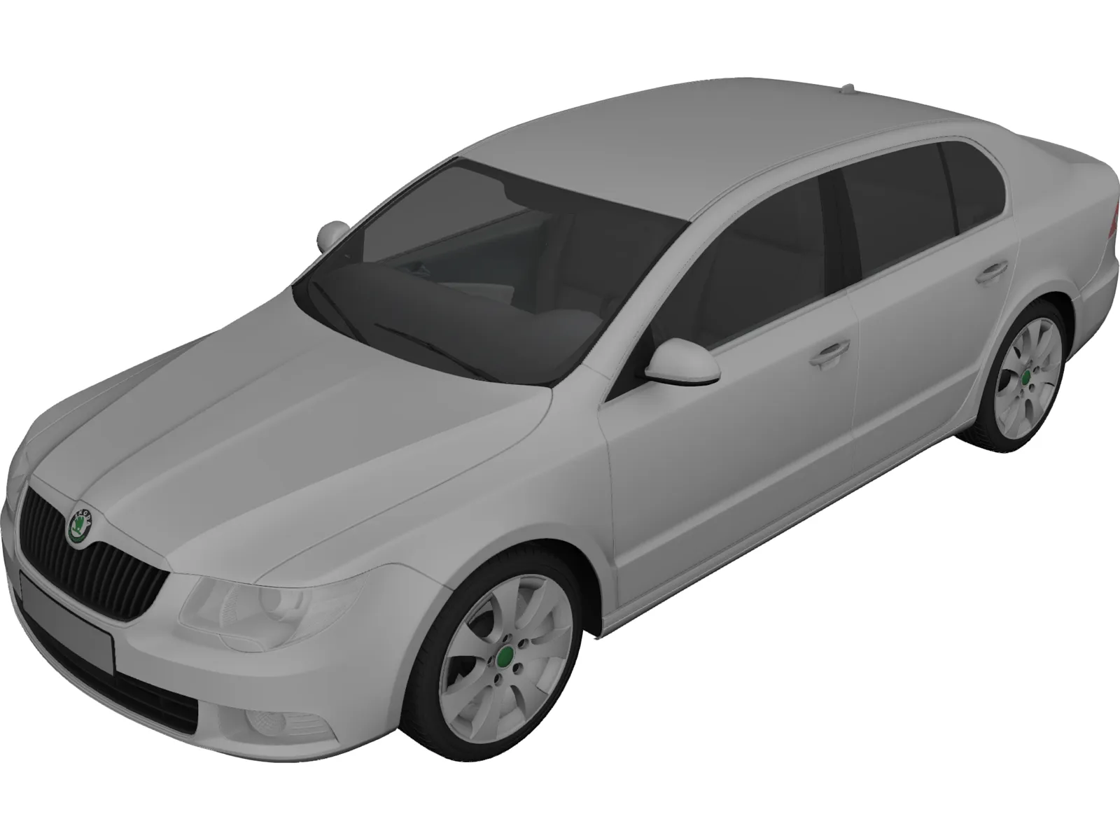 Skoda Superb (2009) 3D Model