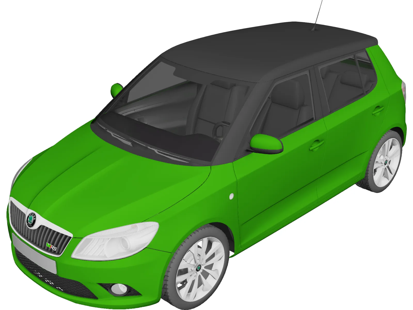 Skoda Fabia RS (2010) 3D Model