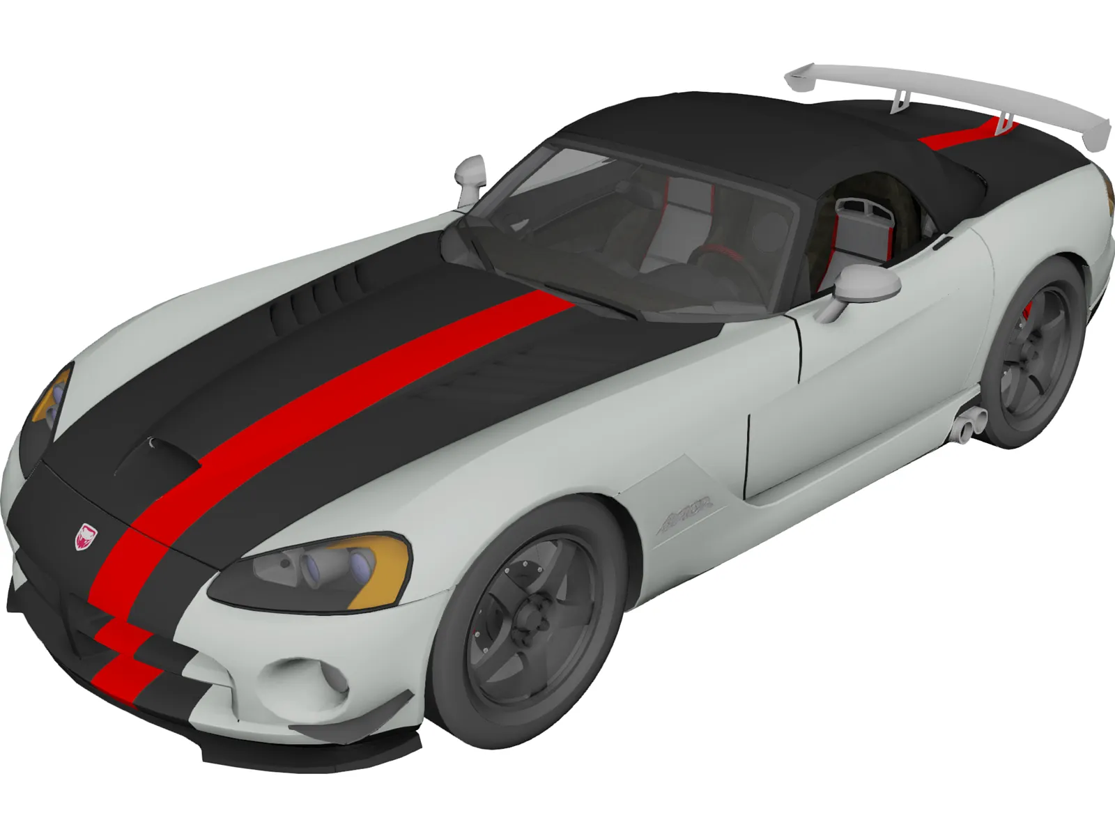 Dodge Viper SRT-10 ACR Soft Top 3D Model