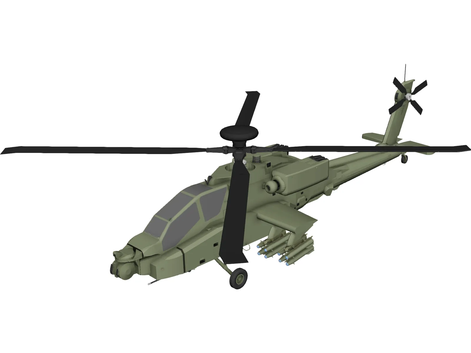 Boeing AH-64D Apache Longbow 3D Model