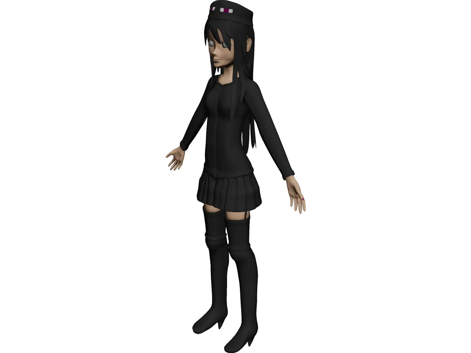 Andr the EnderGirl 3D Model