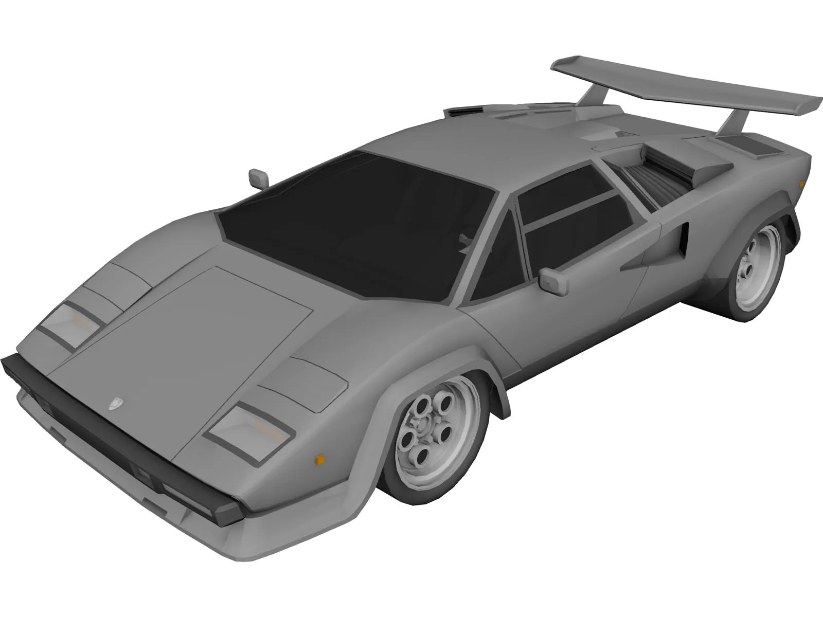 Lamborghini Countach LP500 3D Model