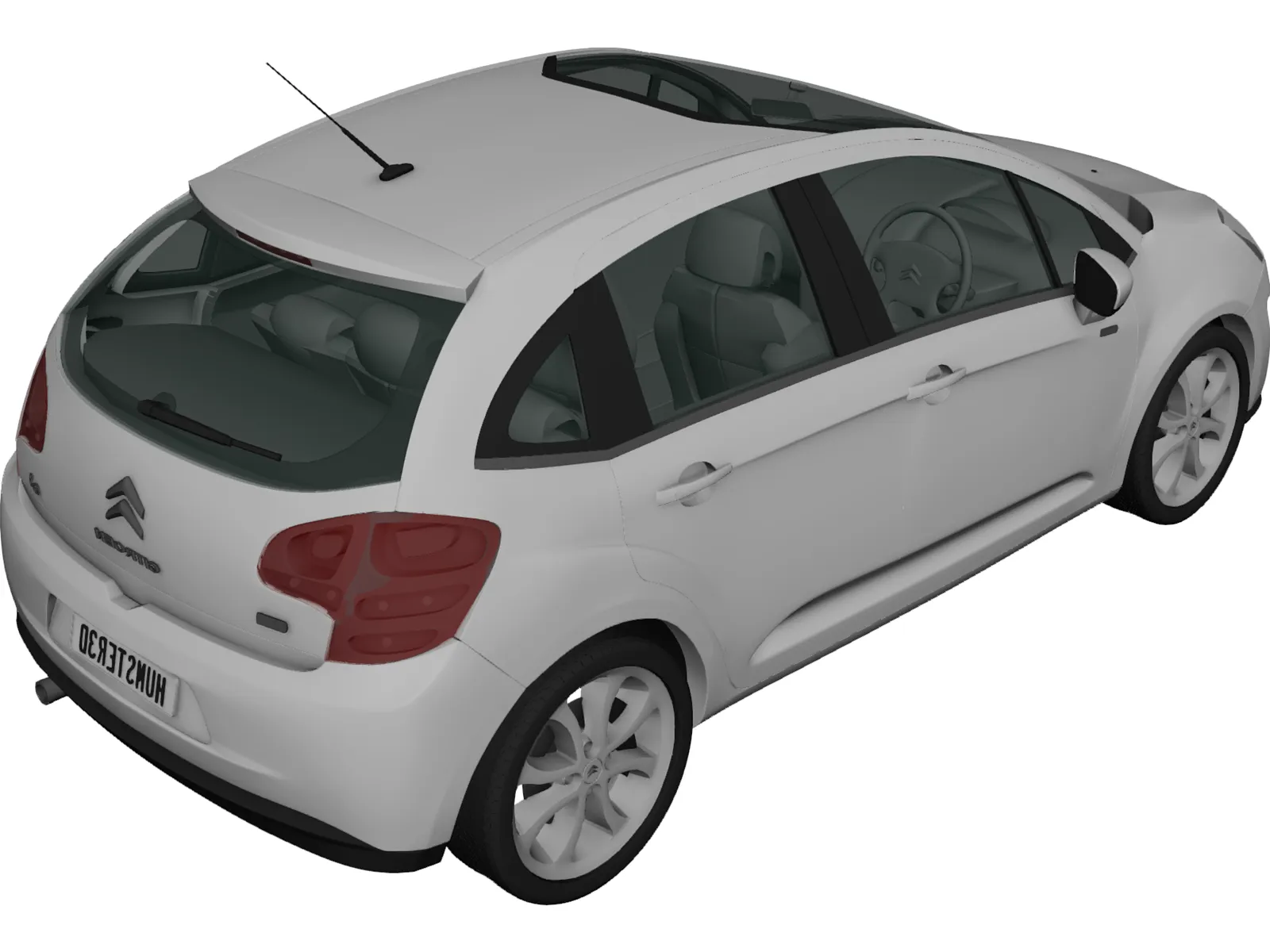 Citroen C3 (2010) 3D Model