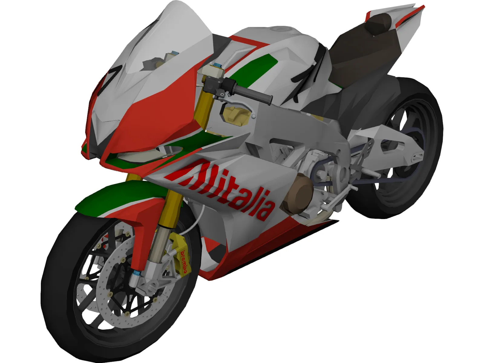 Aprilia RSV4 Alitalia 3D Model