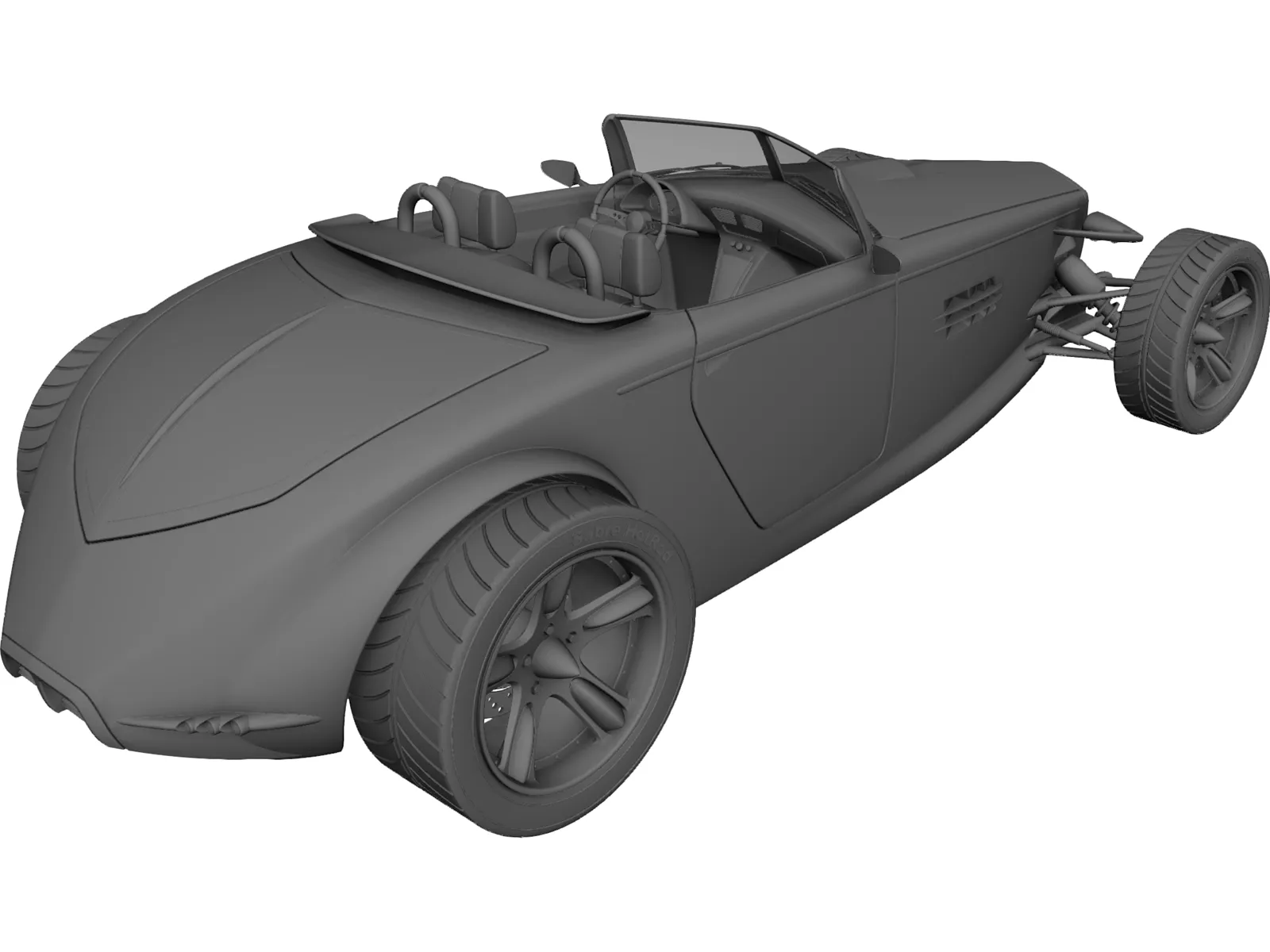 Sabre Hot Rod Concept 3D Model
