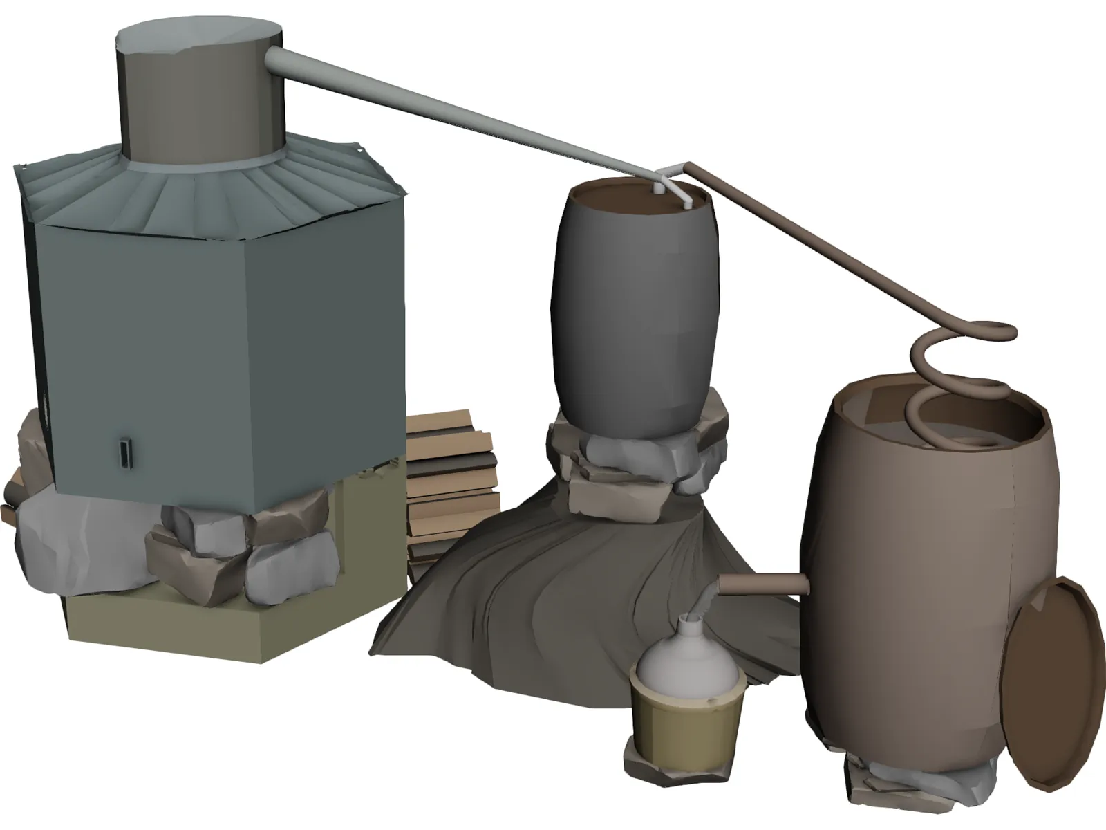 Moonshine Still 3D Model