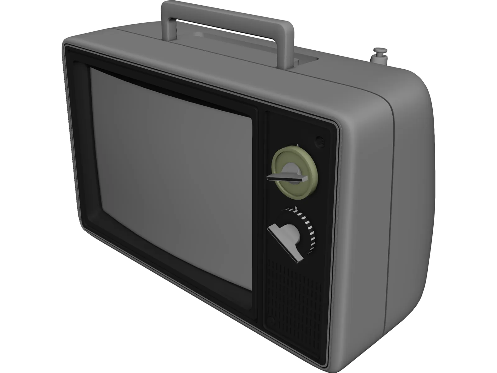 Old TV 3D Model