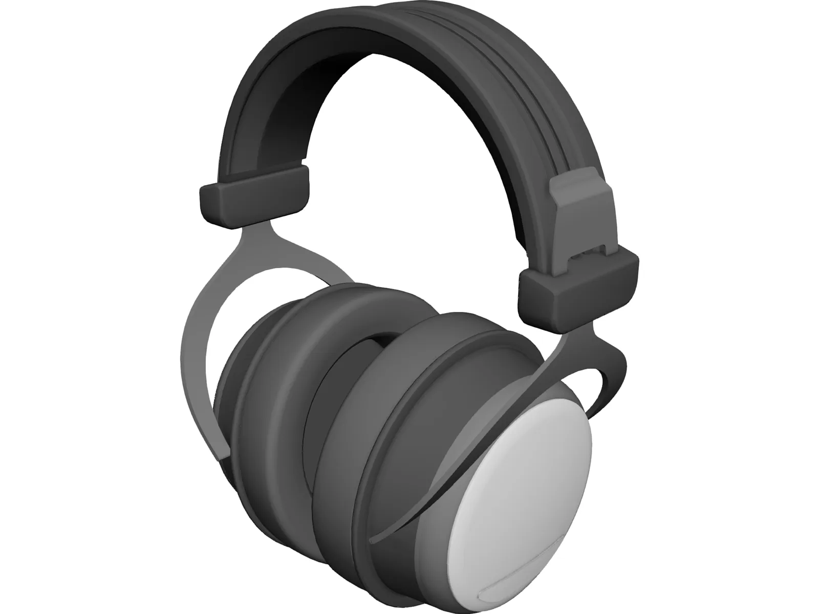 Earphones Headset 3D Model
