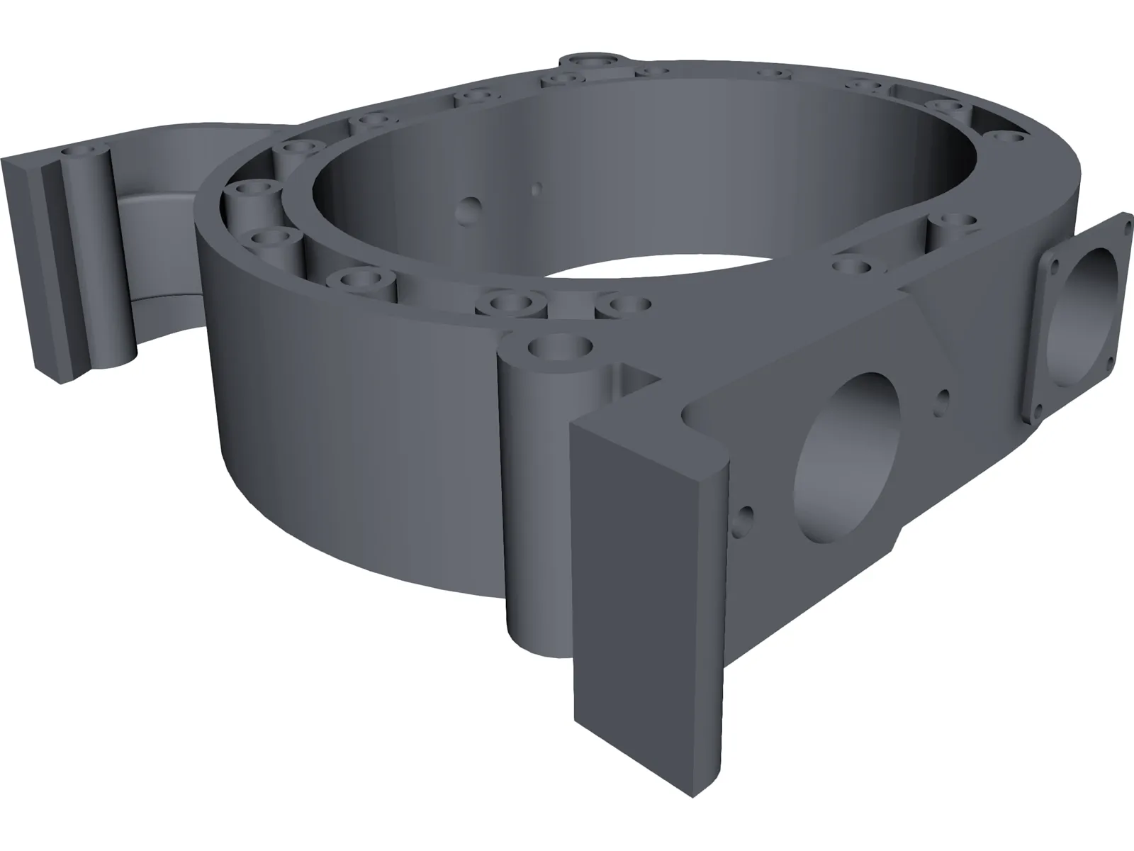 13B PP Engine Rotor Housing 3D Model