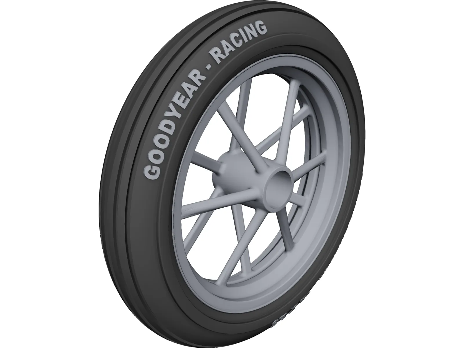 Dragster Front Wheel 3D Model