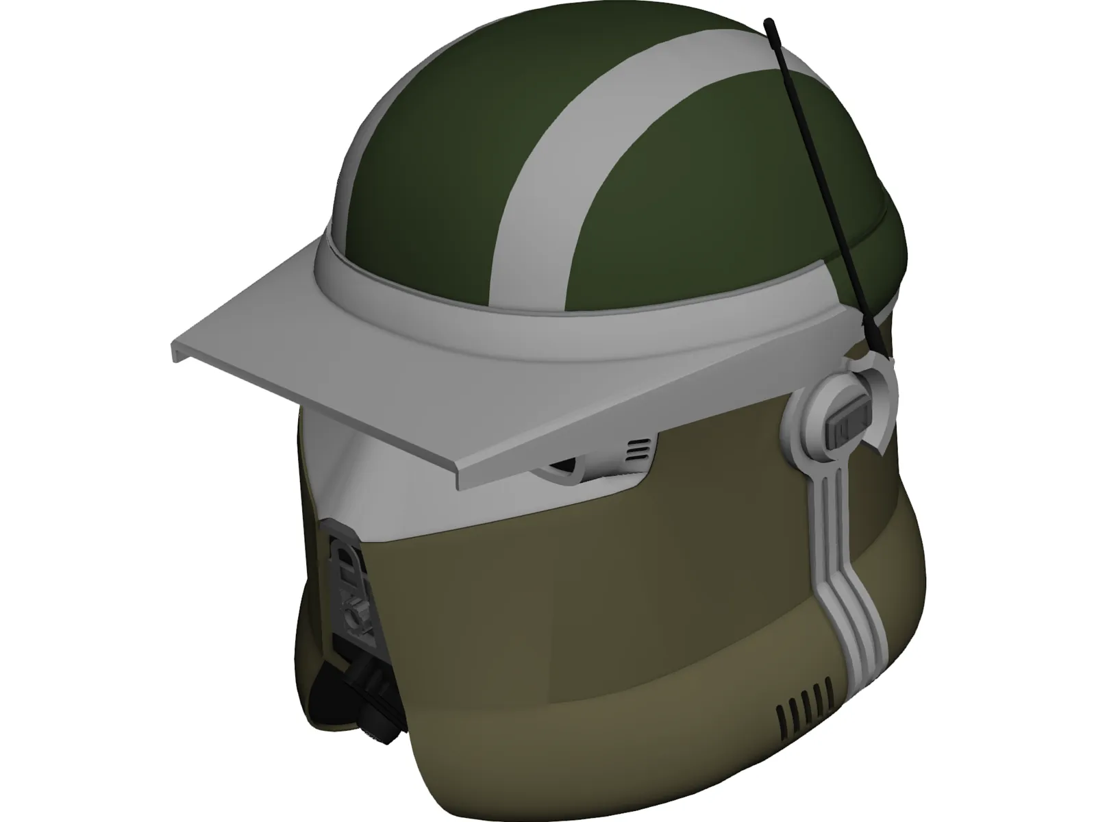 Star Wars AT-TE Gunner Helmet 3D Model