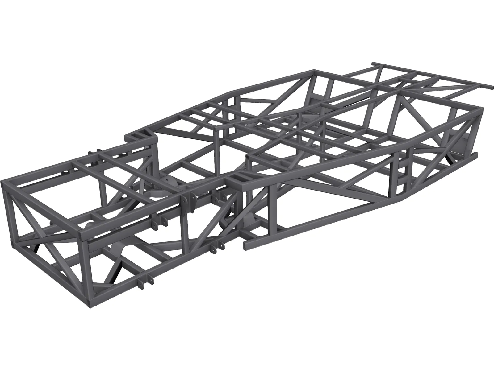 Kit Car Frame 3D Model