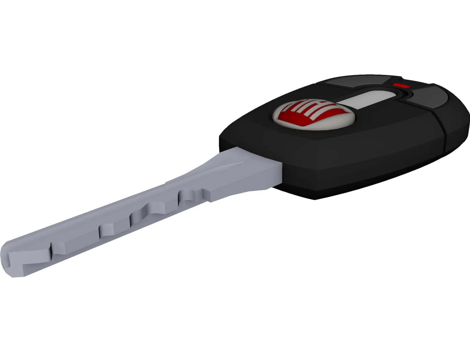 Fiat Car Key 3D Model