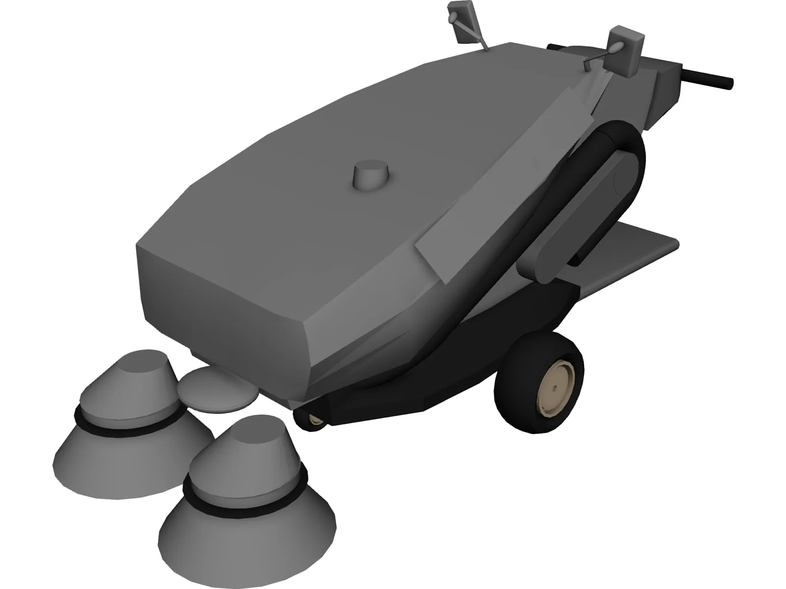 Tennant 414 Air Sweeper 3D Model