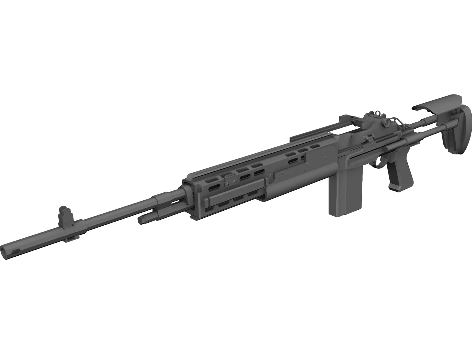 M14 EBR 3D Model