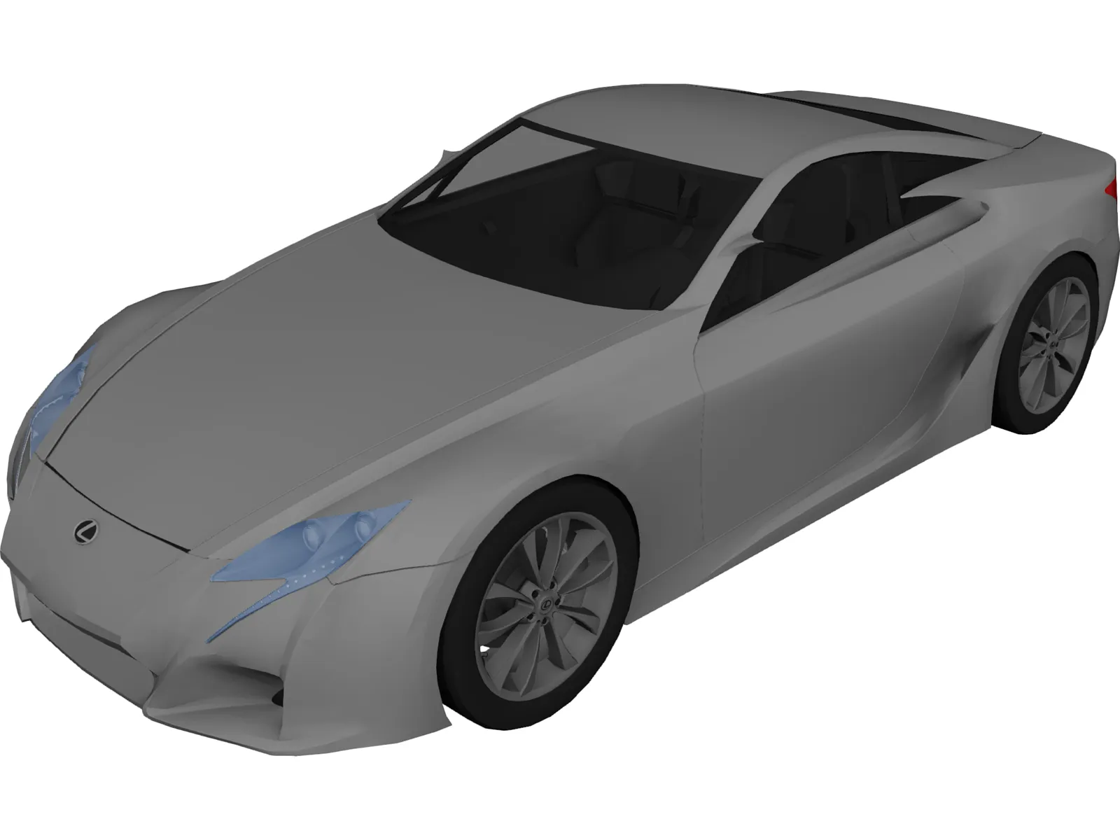 Lexus LF-A Concept (2007) 3D Model