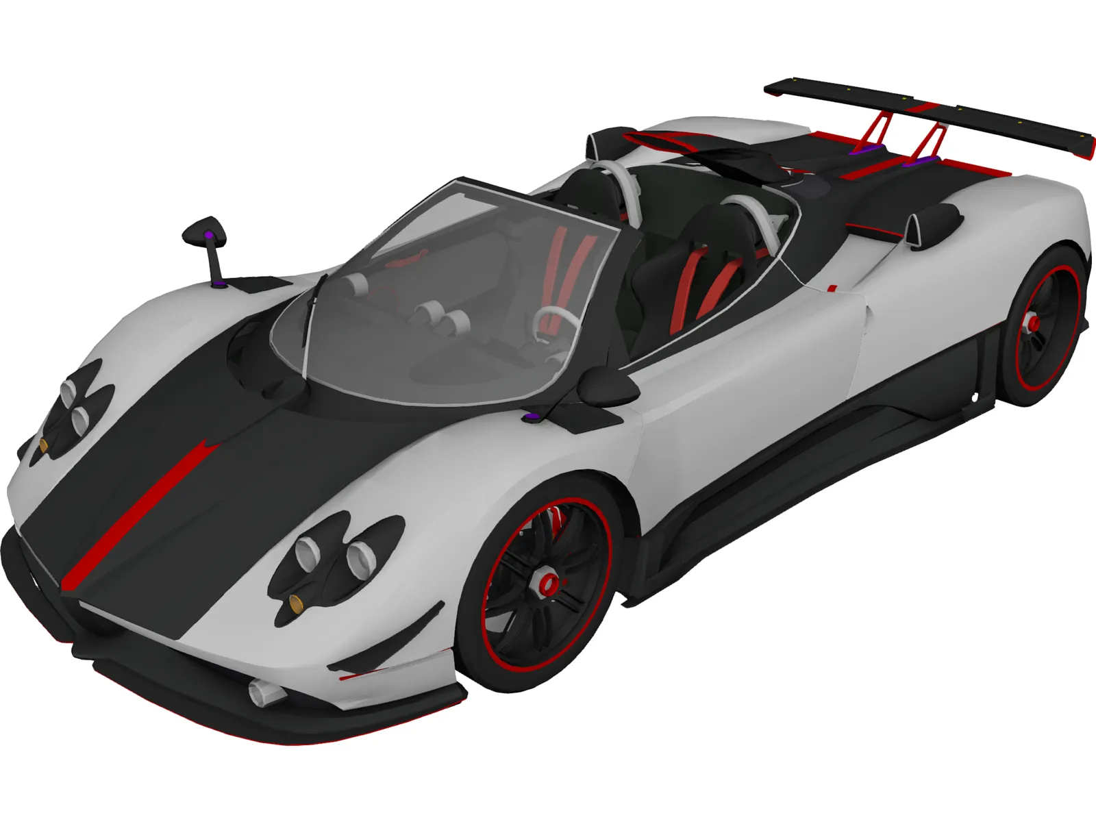 Pagani Cinque Roadster 3D Model