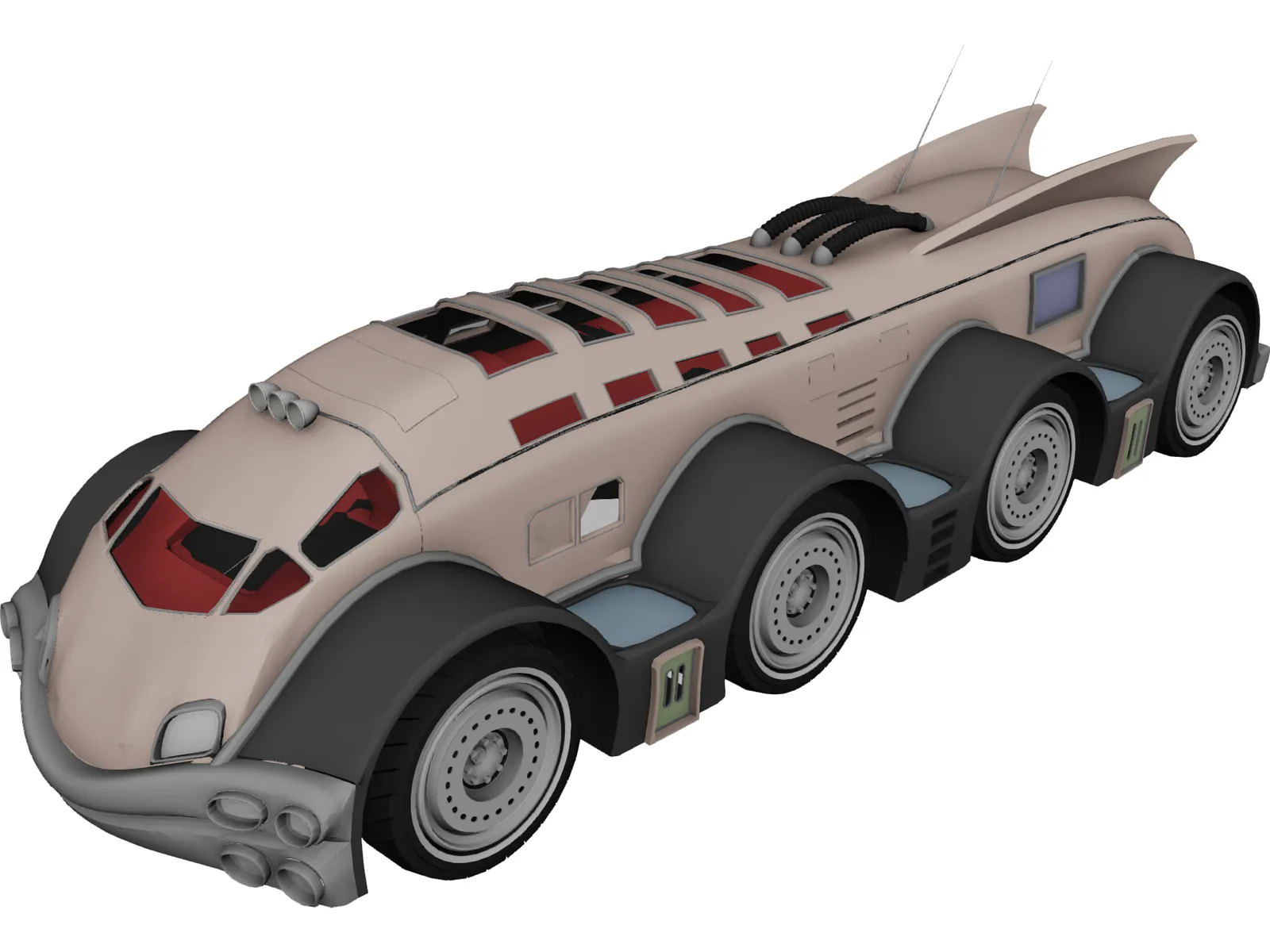 Eight Wheeler 3D Model