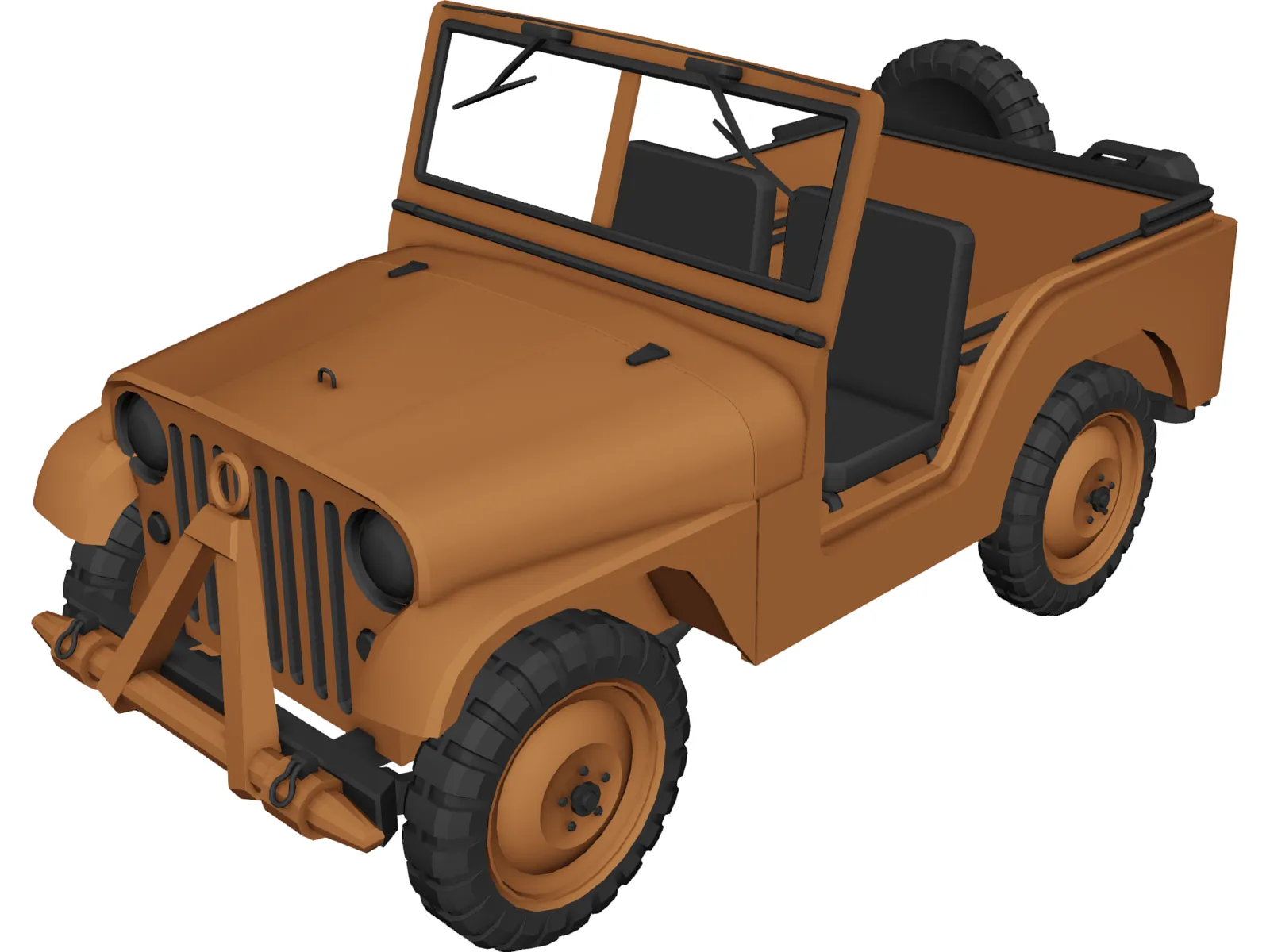 Jeep Willys 3D Model