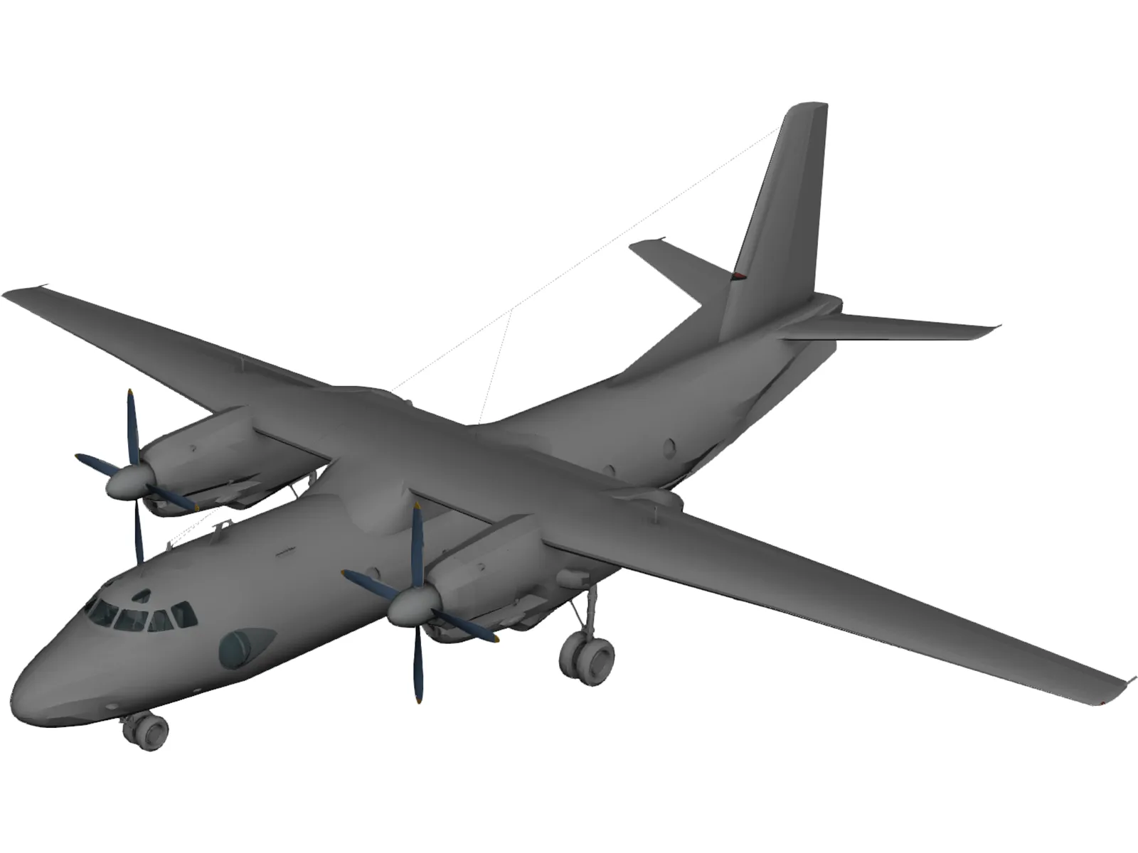 An-26 3D Model