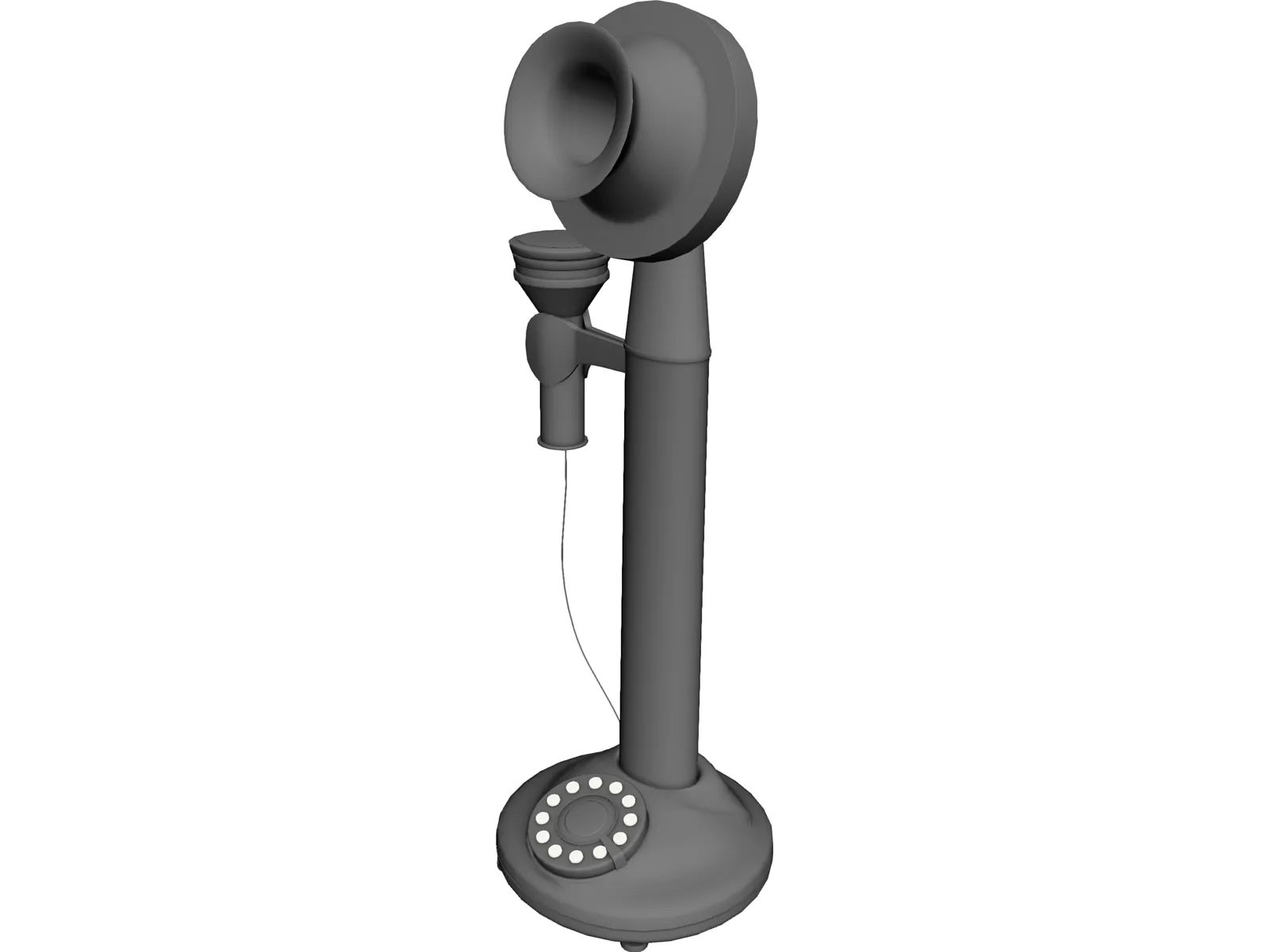 Vintage Telephone 3D Model