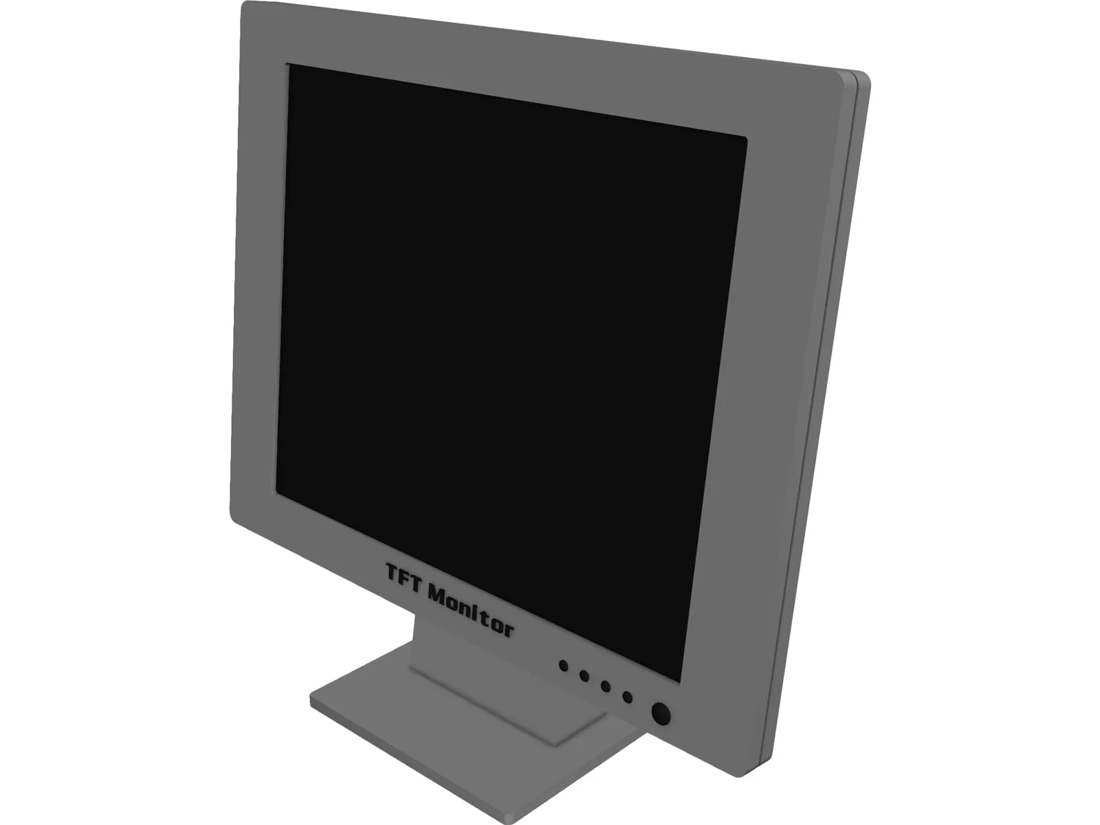 TFT Monitor 3D Model