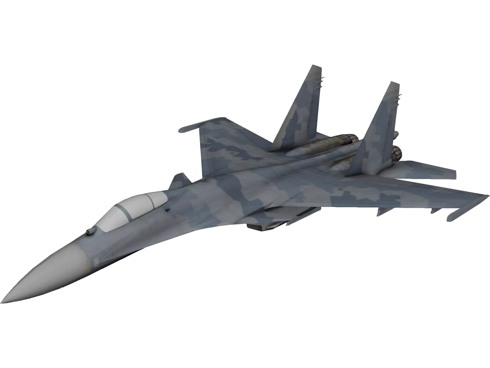 Sukhoi Su-35 Super Flanker 3D Model