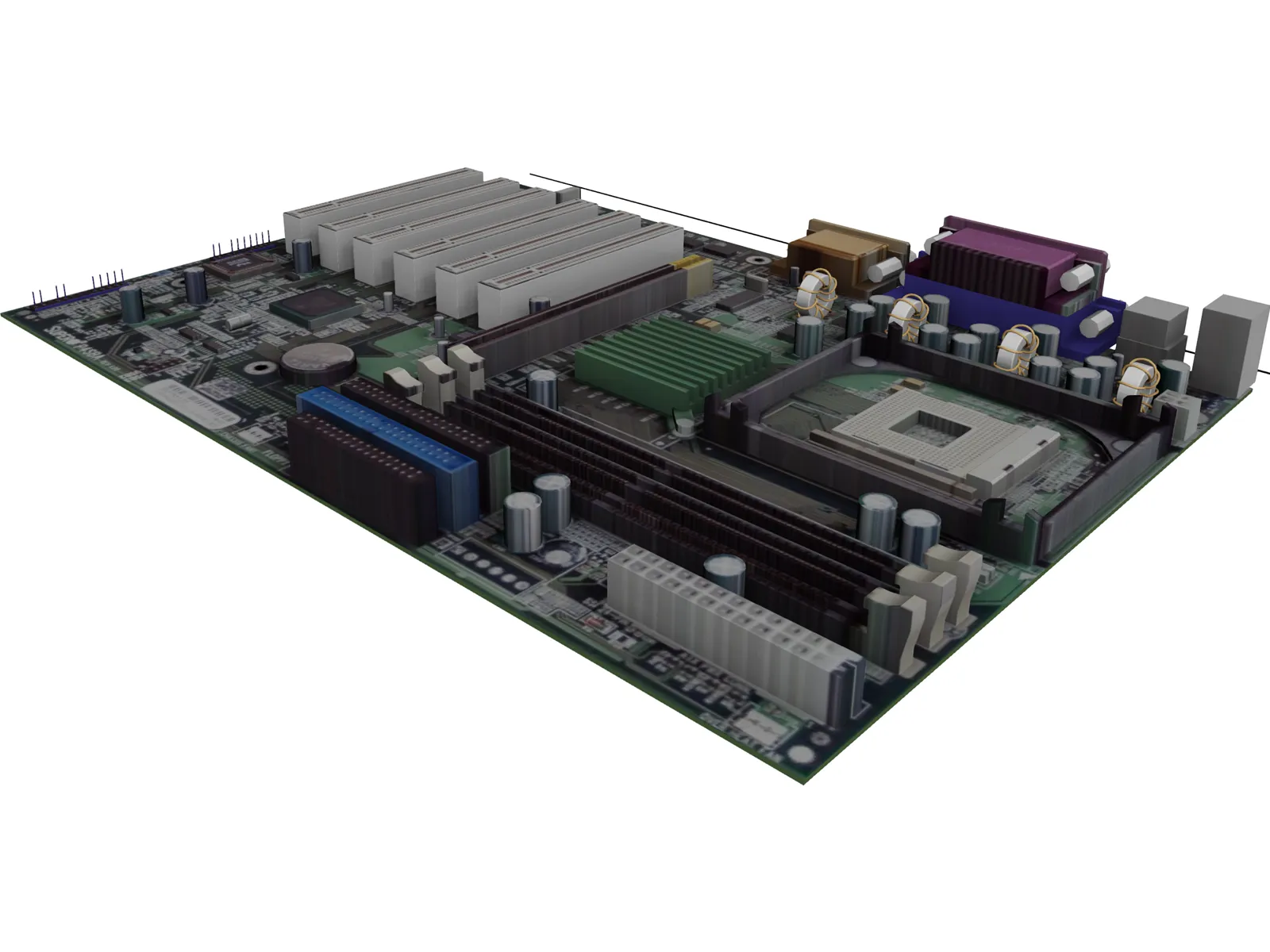 Motherboard 3D Model