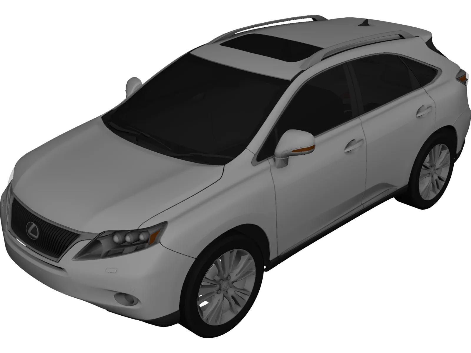 Lexus RX450h 3D Model