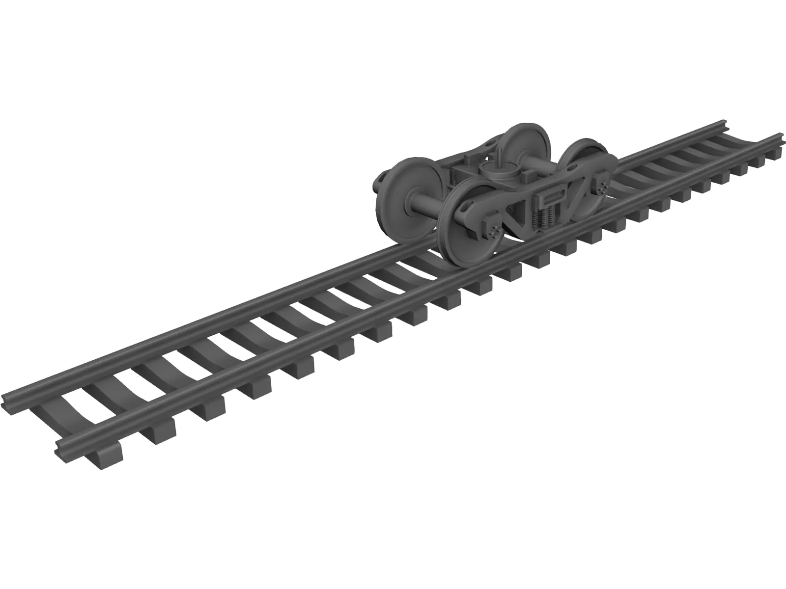 Freight Bogie 3D Model