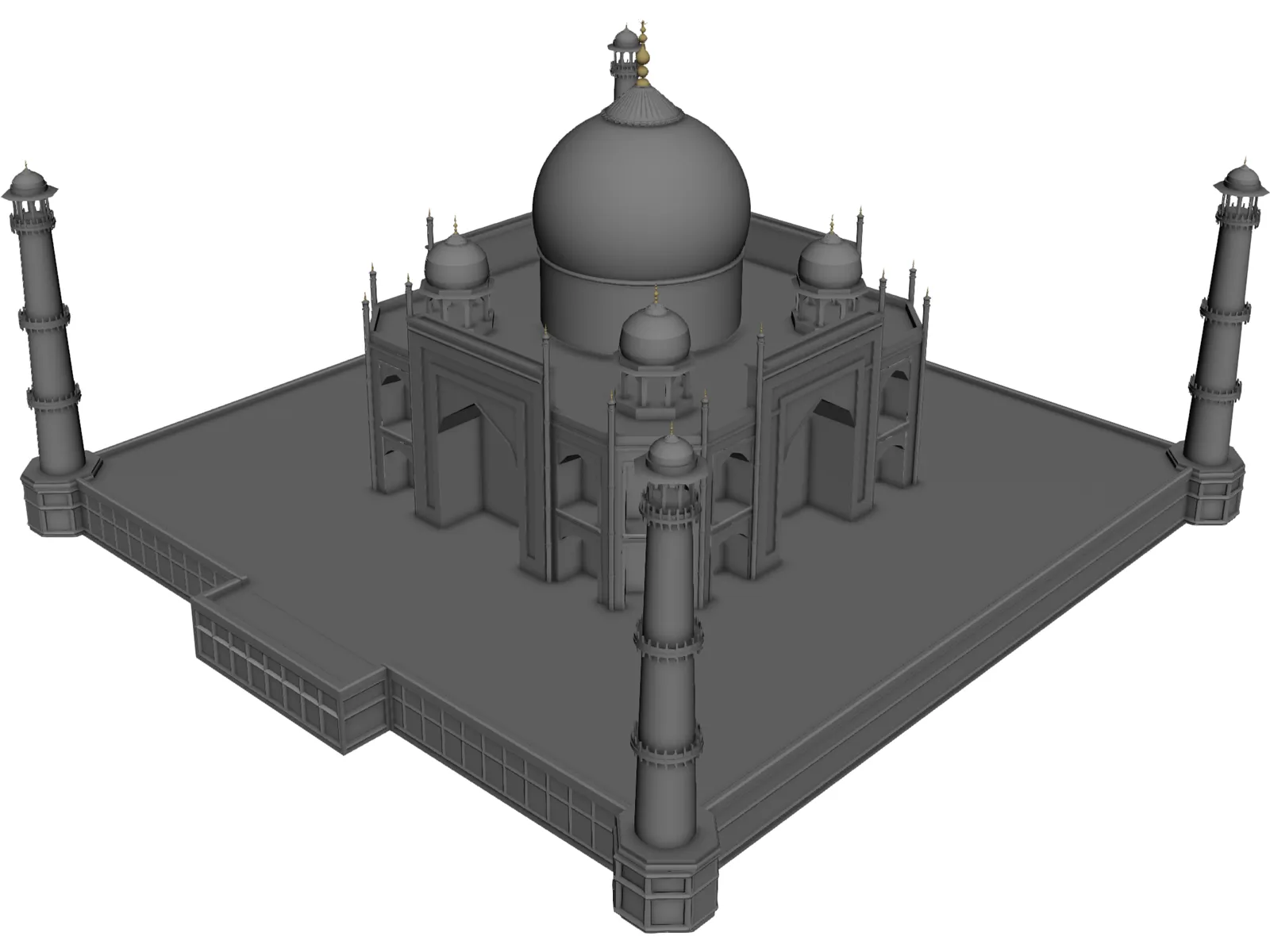 Taj Mahal 3D Model