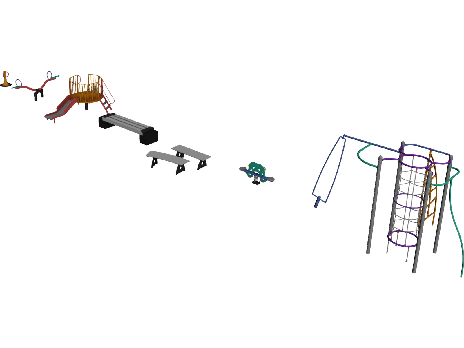 Playground Equipment 3D Model