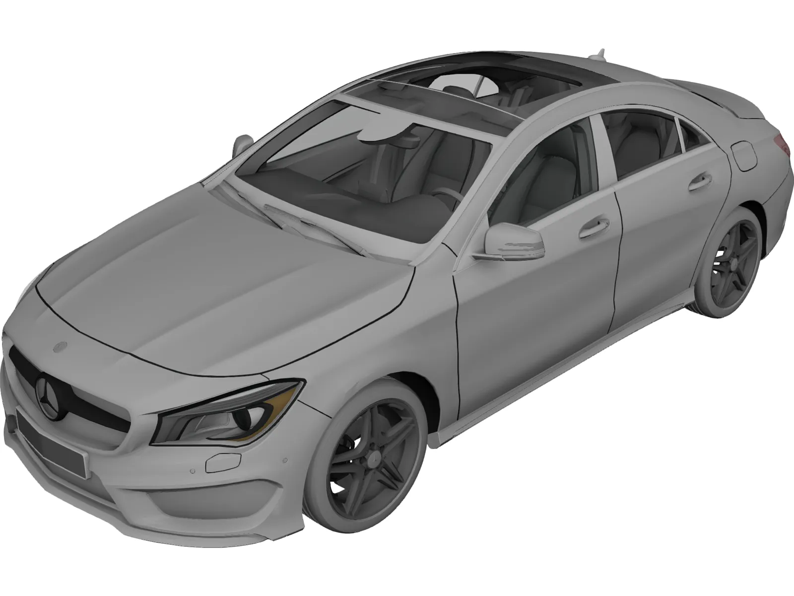 Mercedes-Benz CLA260 Sport Sedan (2014) 3D Model