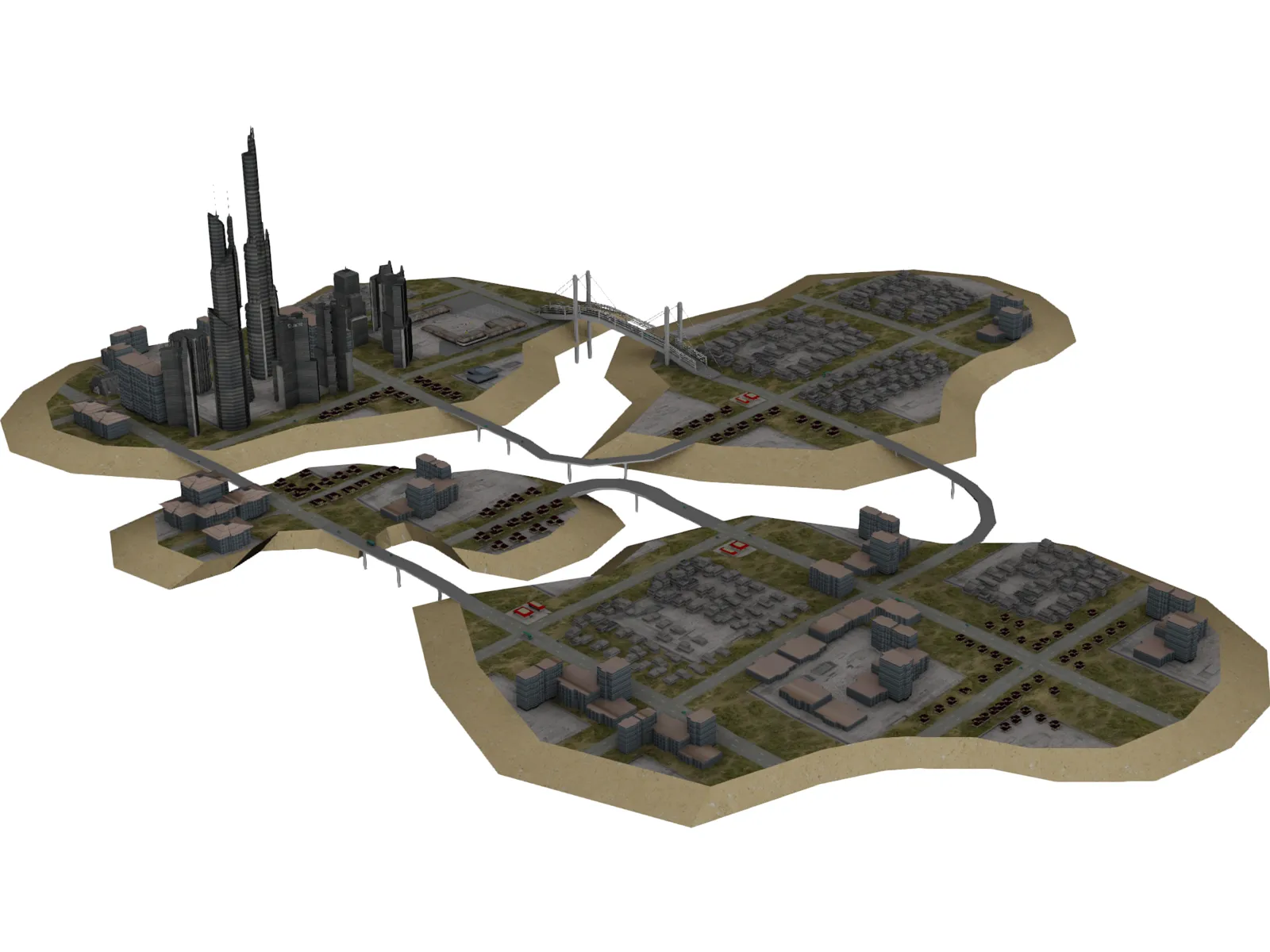 City Island 3D Model