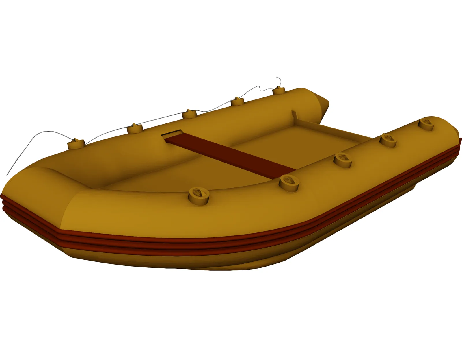 Zodiac Boat 3D Model