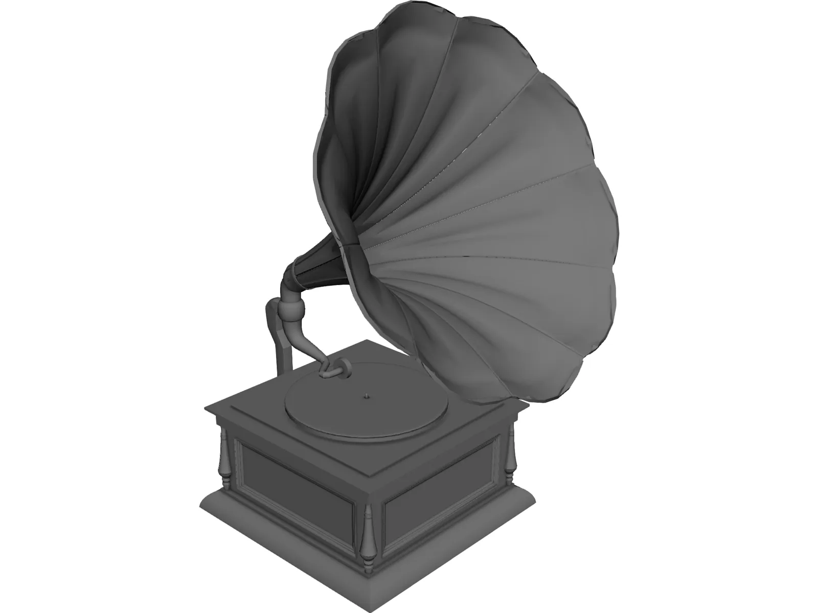 Gramophone 3D Model