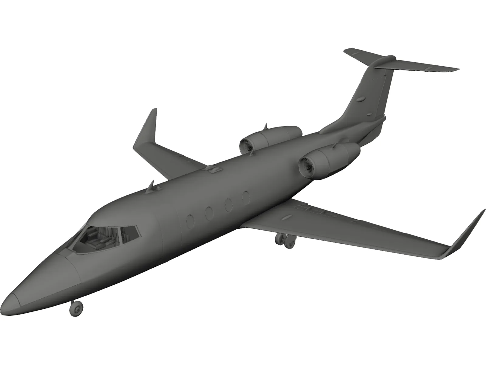 Bombardier Learjet 60 3D Model