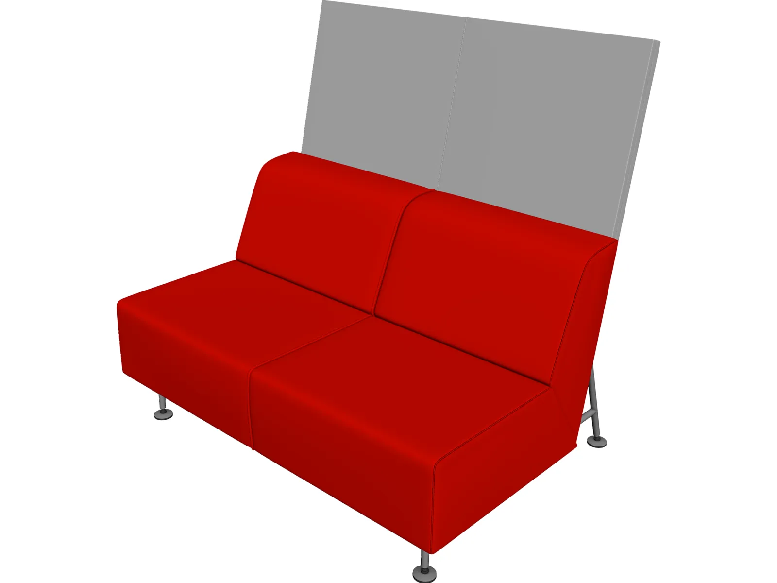 Bix Double Seat 3D Model