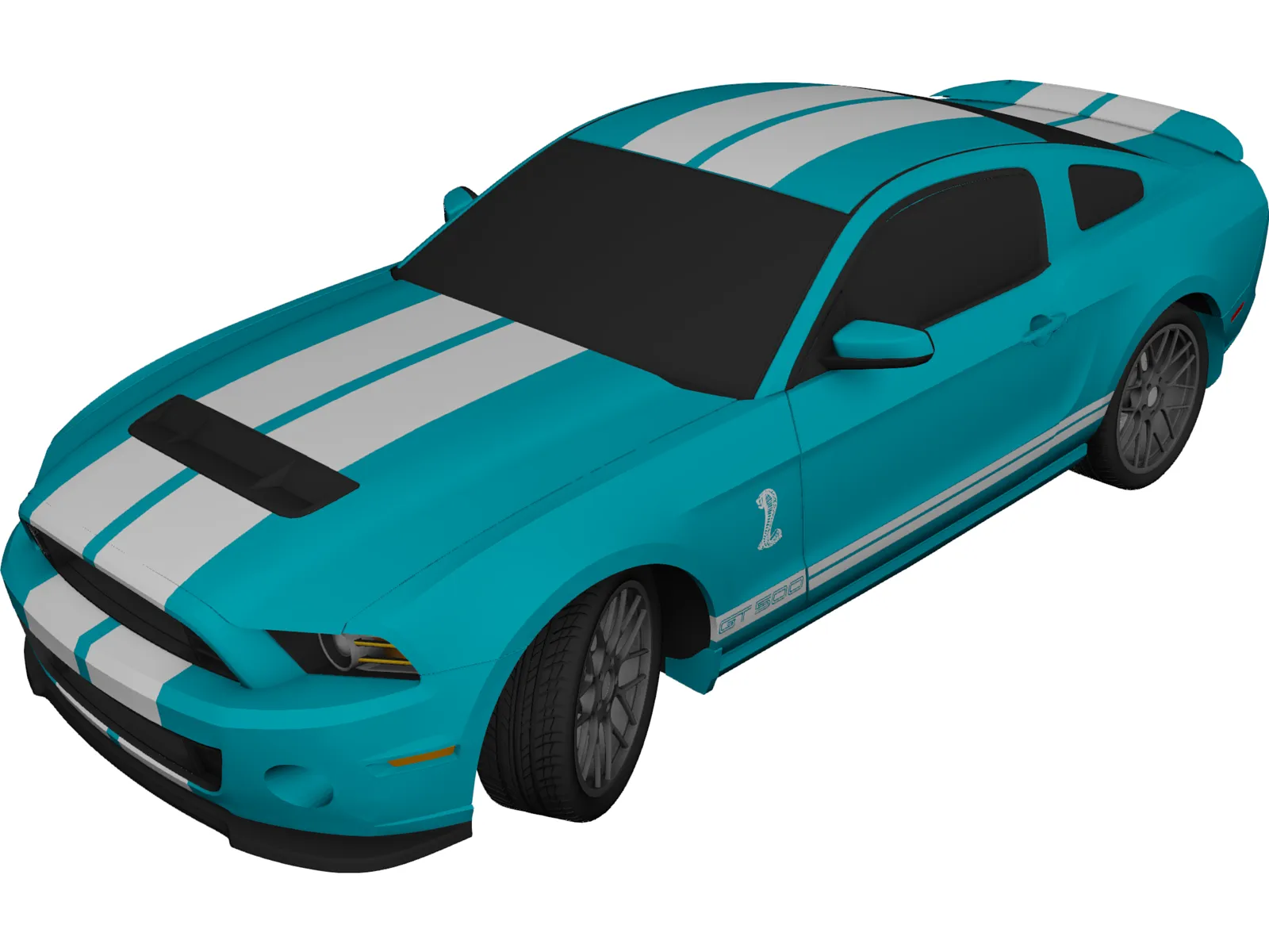 Ford Mustang Shelby GT500 (2013) 3D Model