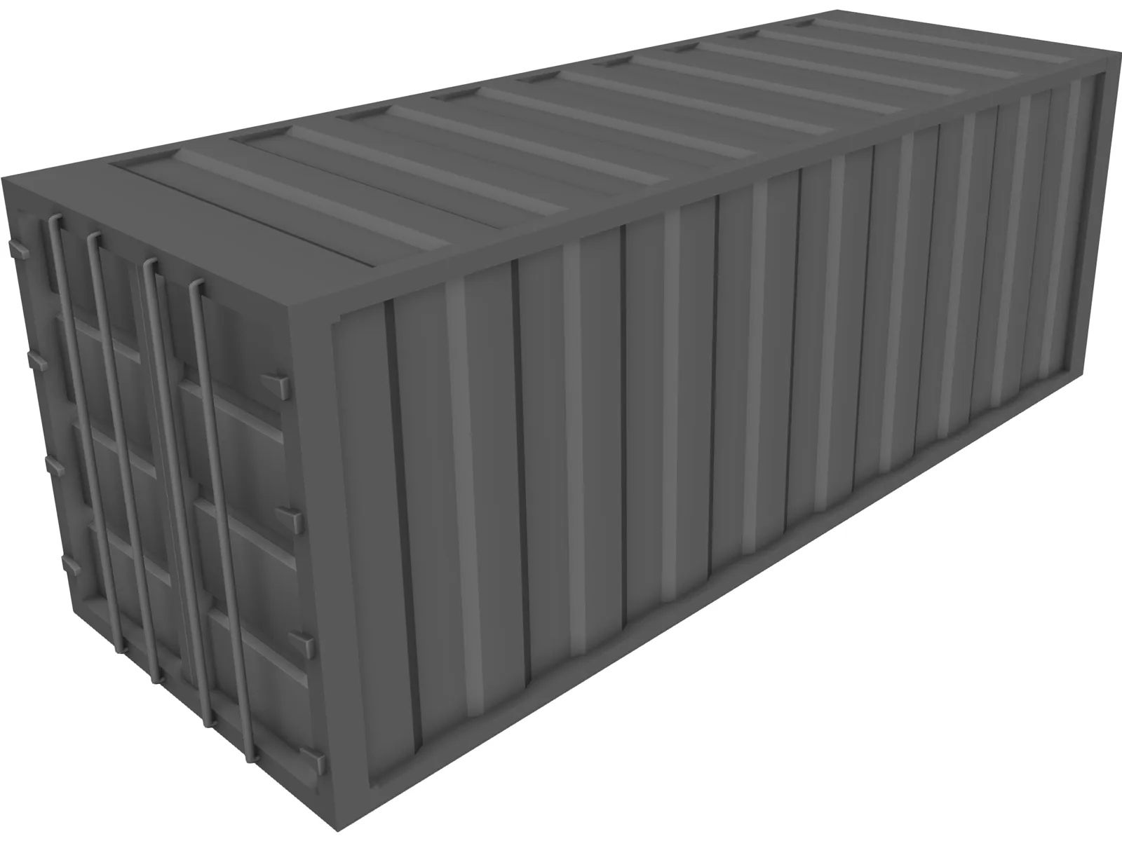 Shipping Container 20ft 3D Model