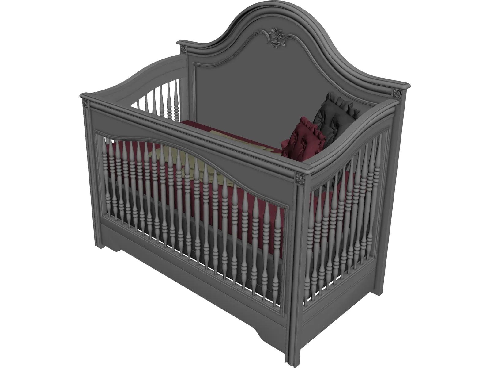 Baby Bed 3D Model