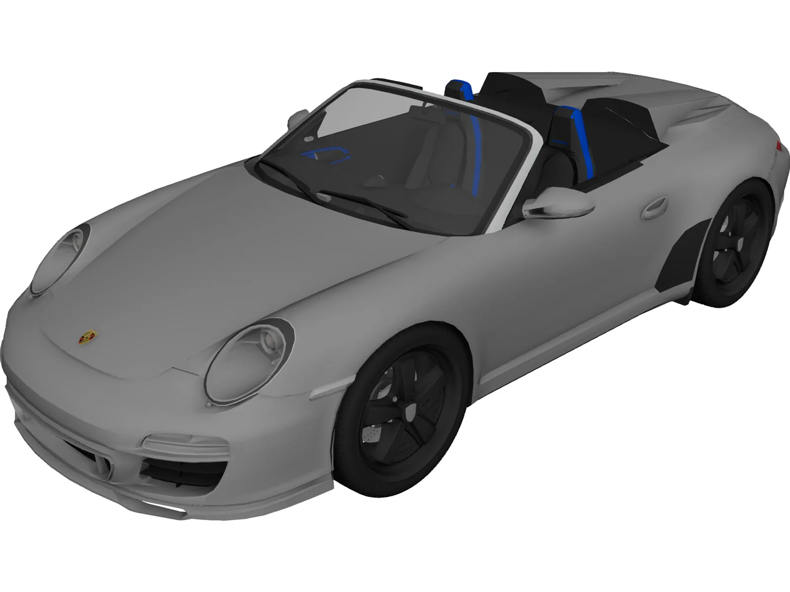 Porsche 911 997 Speedster 3D Model