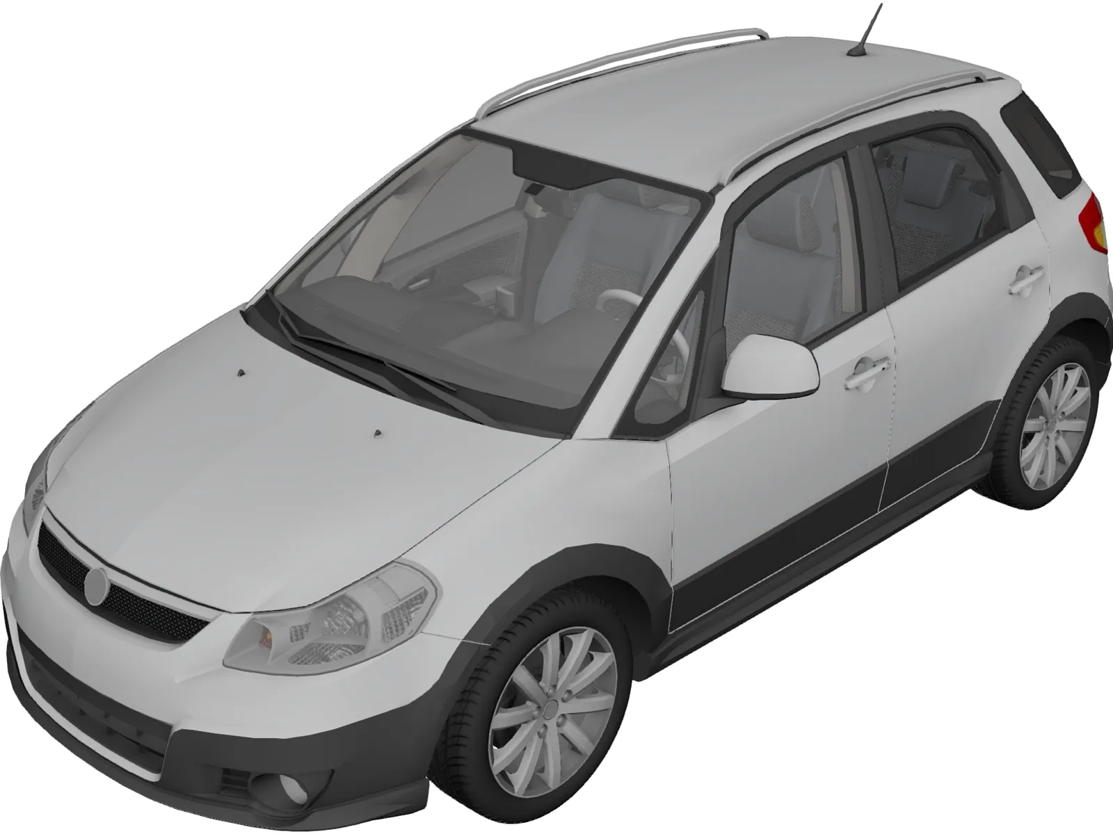 Fiat Sedici (2011) 3D Model
