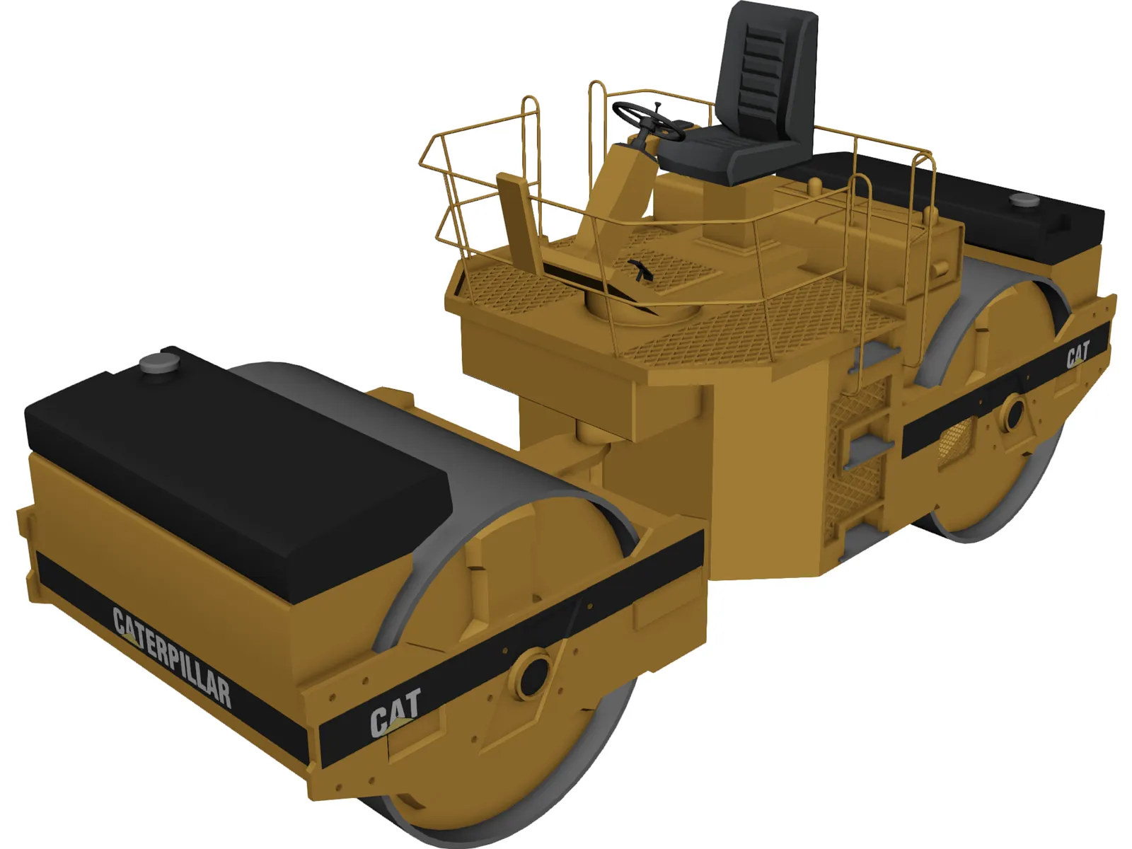 Caterpillar Compactor 3D Model