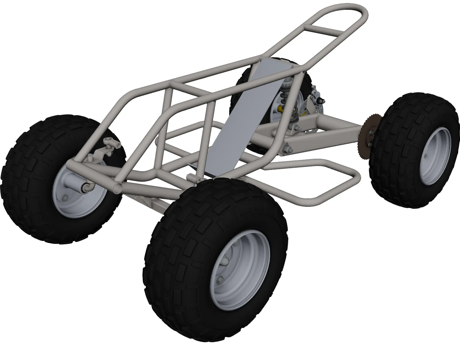 Mini ATV Chassis 3D Model