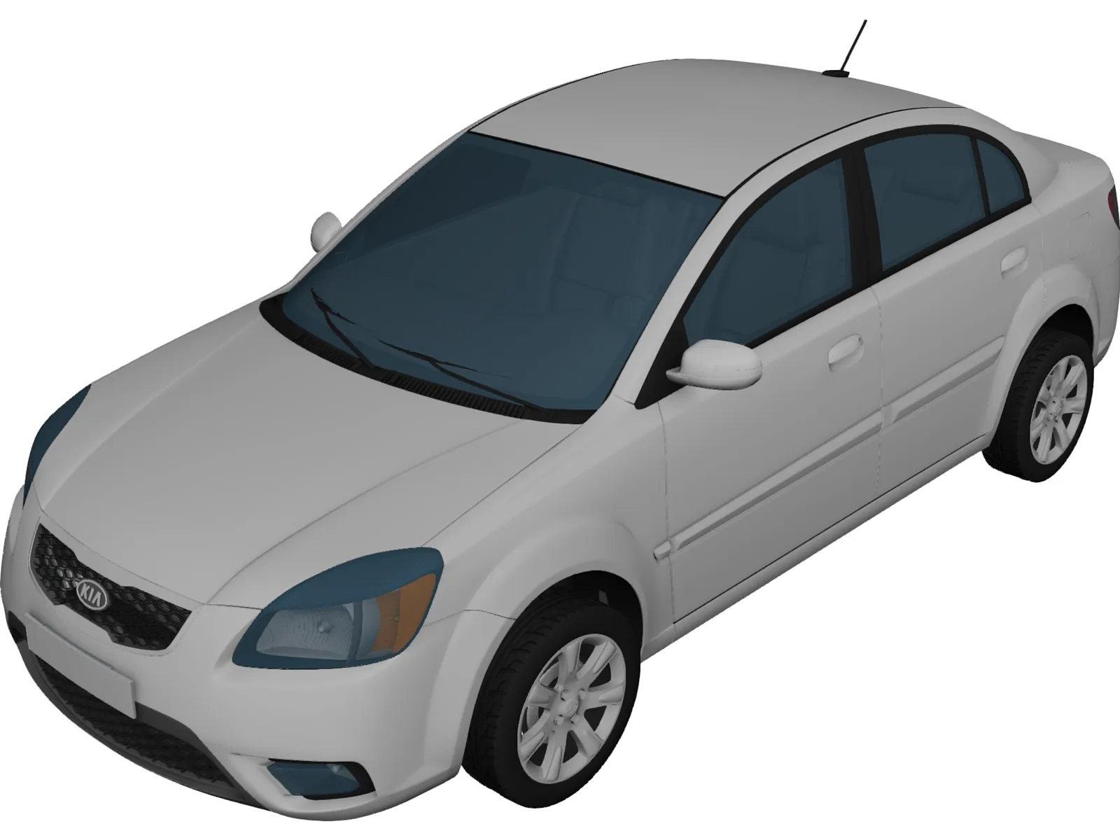 Kia Rio CVVT (2012) 3D Model