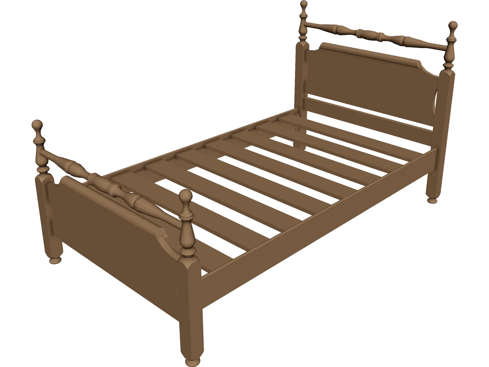 Bed Frame 3D Model - 3D CAD Browser